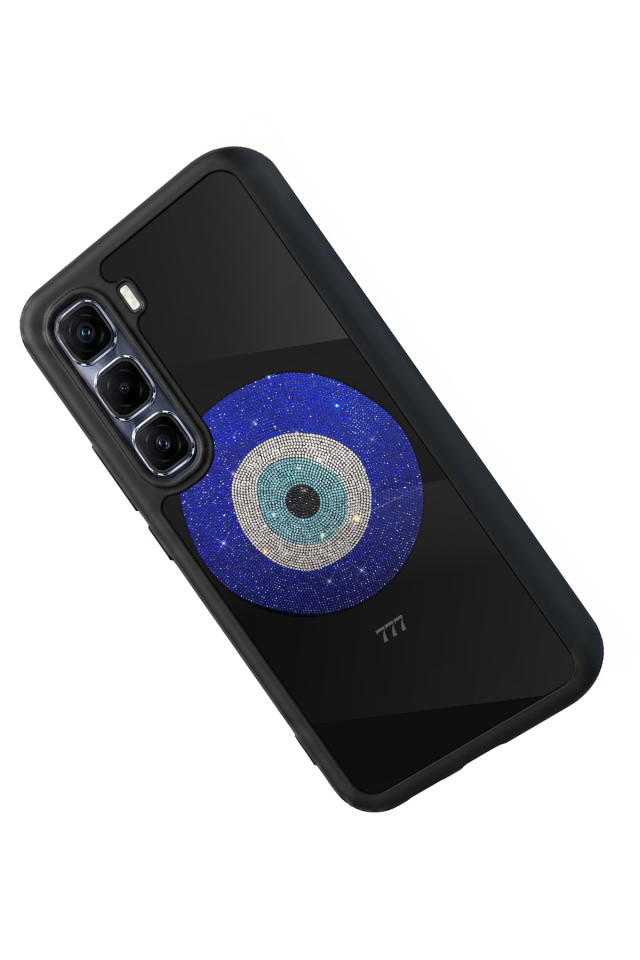 Infinix Hot 60 Pro Plus Uyumlu Nazar Tasarımlı Glossy Premium Kılıf