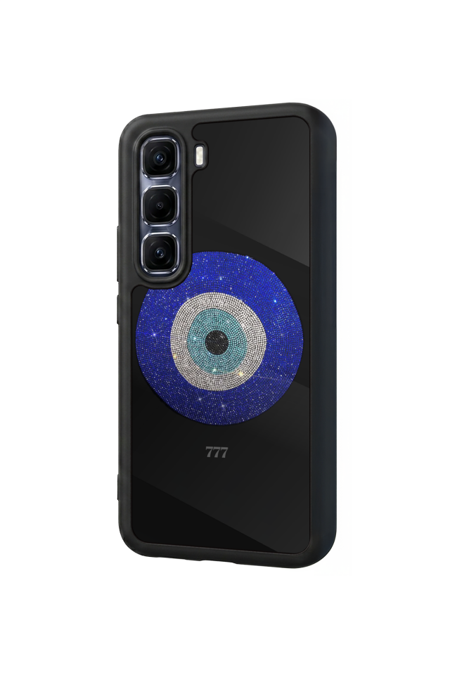 Infinix Hot 60 Pro Plus Uyumlu Nazar Tasarımlı Glossy Premium Kılıf