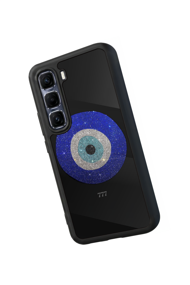 Infinix Hot 60 Pro Plus Uyumlu Nazar Tasarımlı Glossy Premium Kılıf