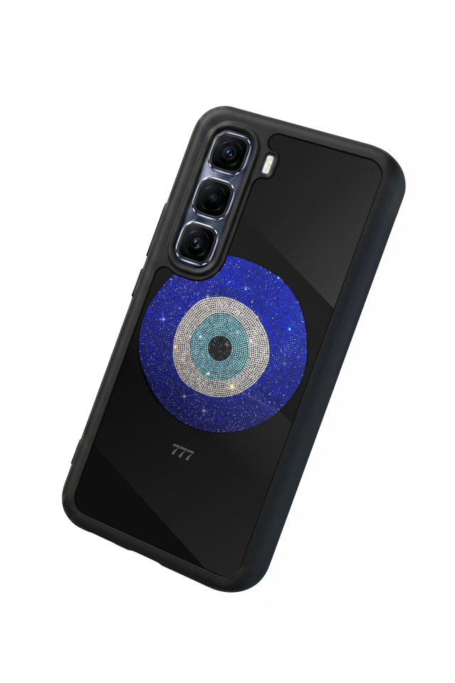 Infinix Hot 60 Pro Plus Uyumlu Nazar Tasarımlı Glossy Premium Kılıf