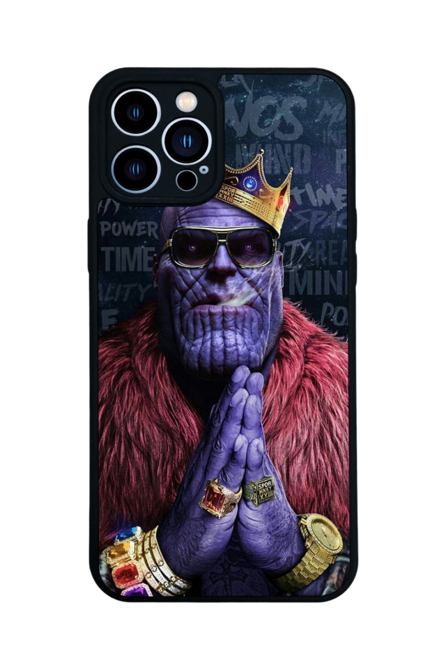 iPhone 12 Pro Max Uyumlu Thanos Tasarımlı Glossy Premium Kılıf