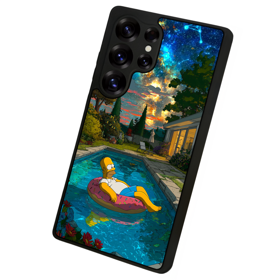 Samsung Galaxy S25 Ultra Uyumlu The Simpsons Tasarımlı Glossy Premium Kılıf