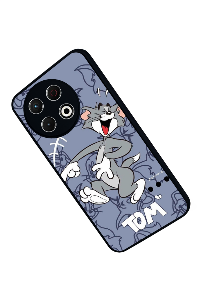 Tecno Spark 30 Pro Uyumlu Tom And Jerry Tasarımlı Glossy Premium Kılıf