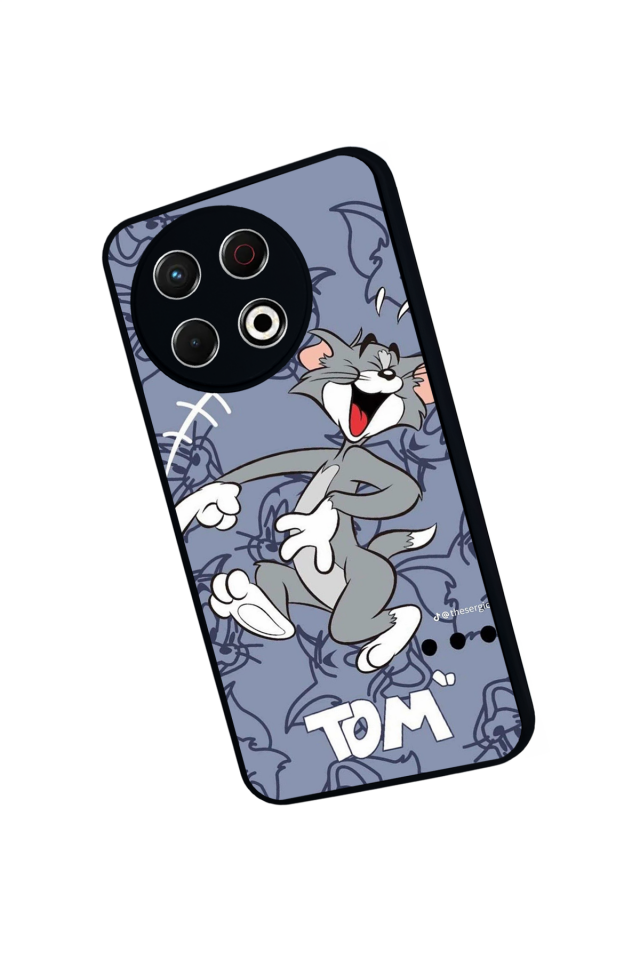 Tecno Spark 30 Pro Uyumlu Tom And Jerry Tasarımlı Glossy Premium Kılıf
