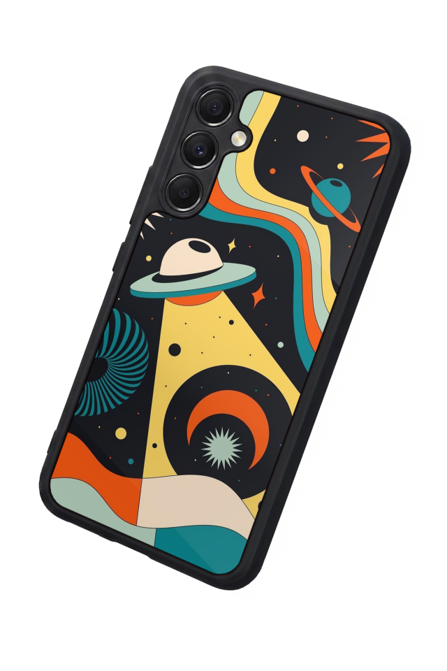 Samsung Galaxy M34 Uyumlu Uzay Tasarımlı Glossy Premium Kılıf