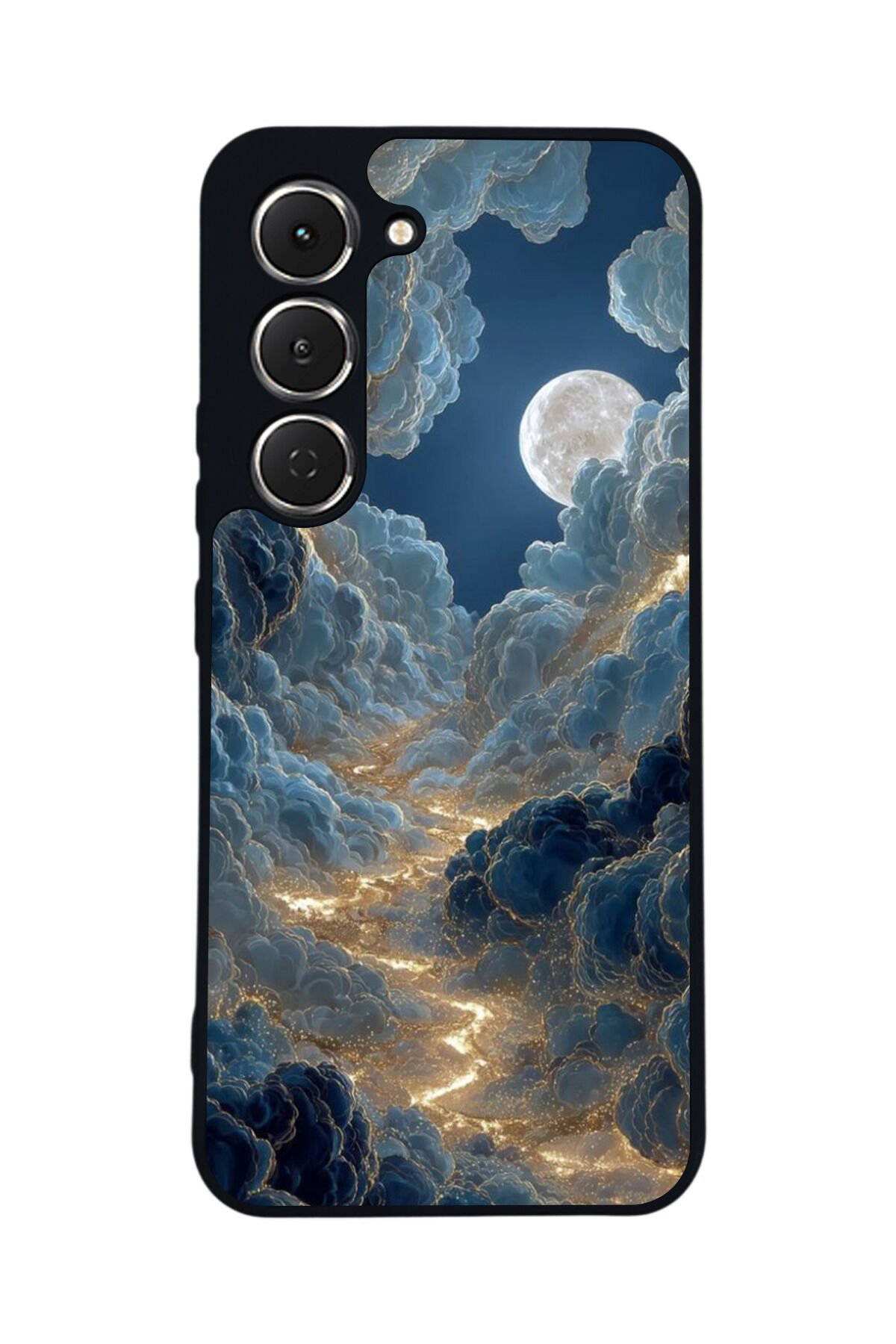 Tecno Spark 40 Pro Uyumlu Ay Tasarımlı Glossy Premium Kılıf