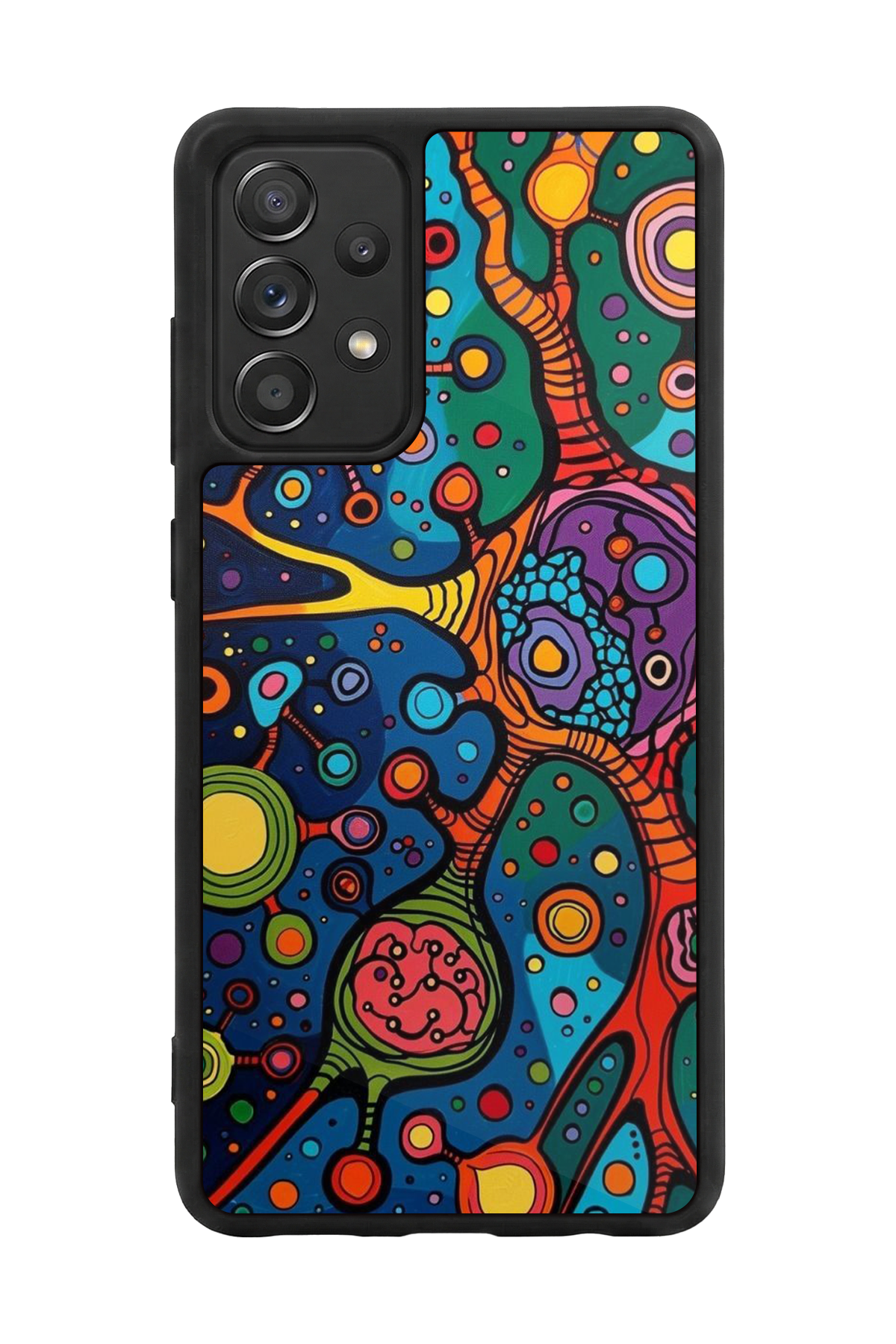 Samsung Galaxy A72 Uyumlu Abstract Tasarımlı Glossy Premium Kılıf
