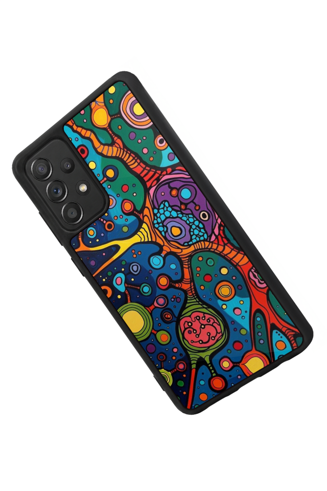 Samsung Galaxy A72 Uyumlu Abstract Tasarımlı Glossy Premium Kılıf