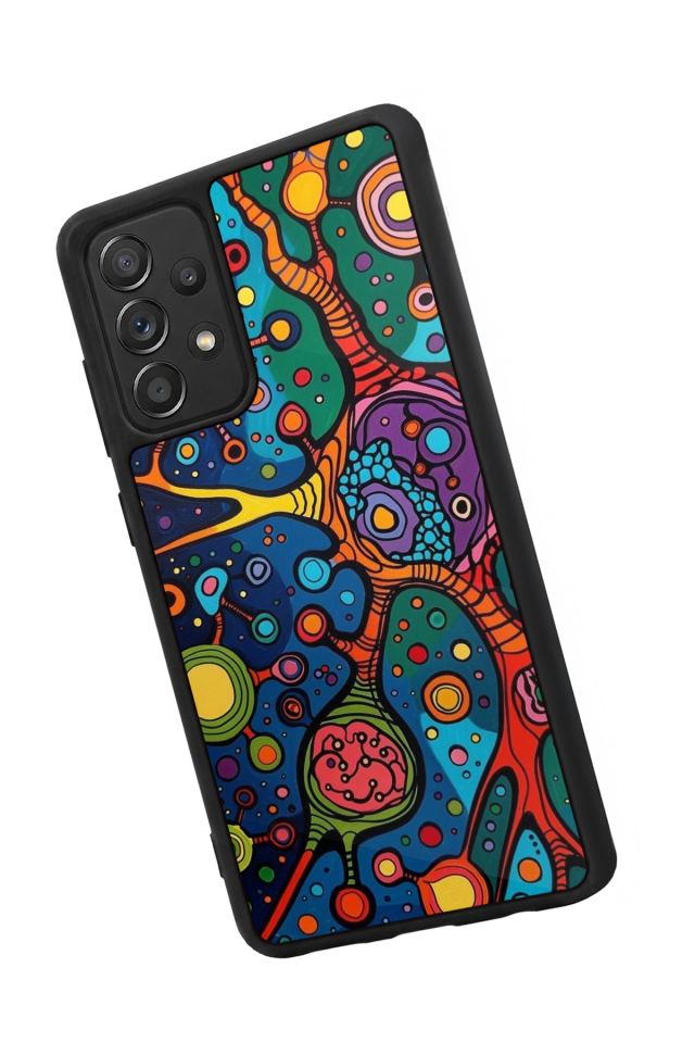 Samsung Galaxy A72 Uyumlu Abstract Tasarımlı Glossy Premium Kılıf