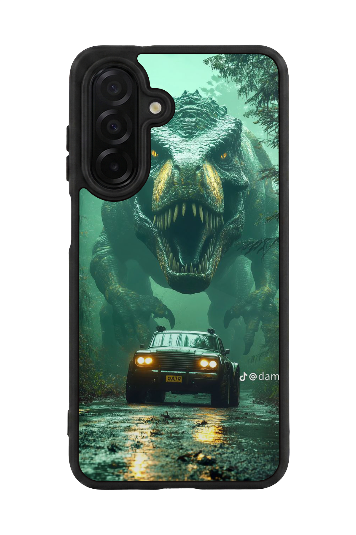 Samsung Galaxy A56 Uyumlu Dinazor Tasarımlı Glossy Premium Kılıf