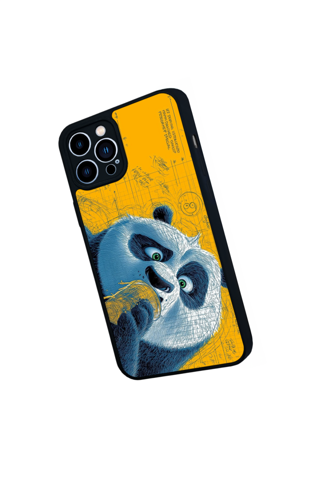 iPhone 13 Pro Max Uyumlu Kung Fu Panda Tasarımlı Glossy Premium Kılıf