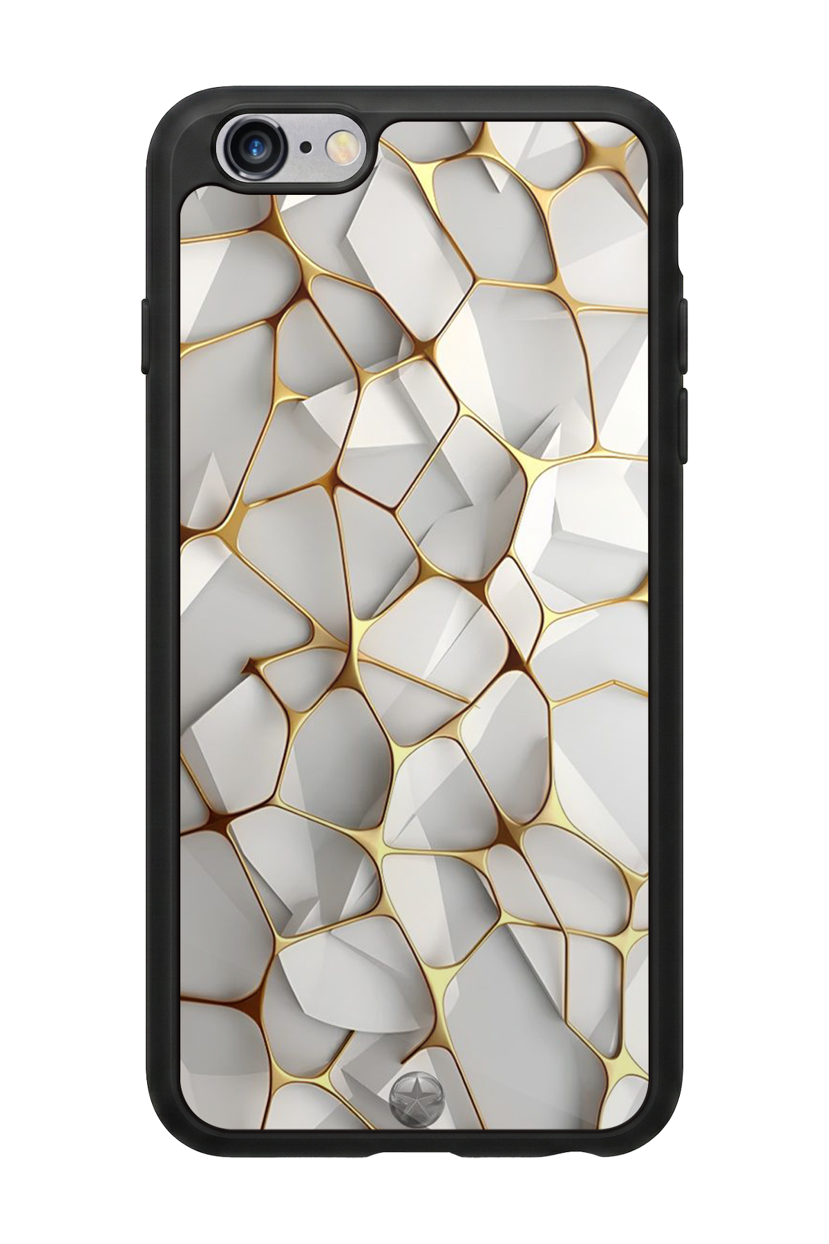 iPhone 6s Plus Uyumlu Mermer Marble Tasarımlı Glossy Premium Kılıf
