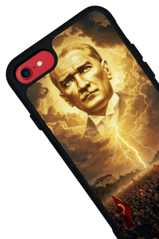 iPhone SE Uyumlu Mustafa Kemal Ataturk Tasarımlı Glossy Premium Kılıf