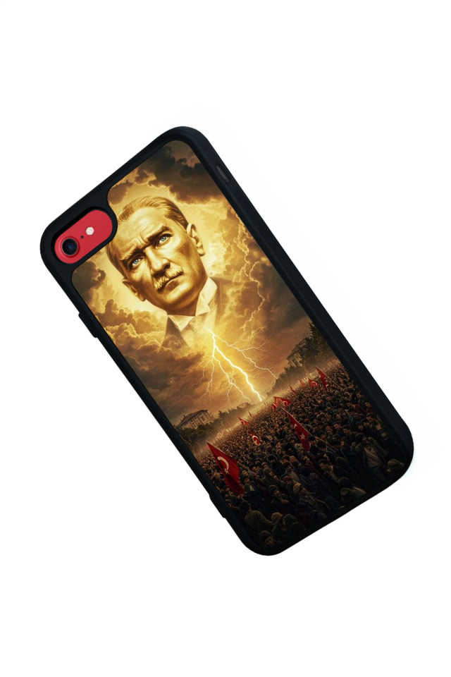iPhone SE Uyumlu Mustafa Kemal Ataturk Tasarımlı Glossy Premium Kılıf