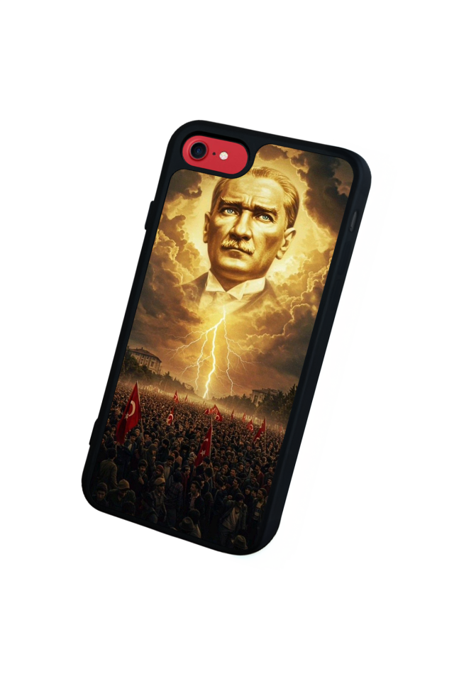 iPhone SE Uyumlu Mustafa Kemal Ataturk Tasarımlı Glossy Premium Kılıf