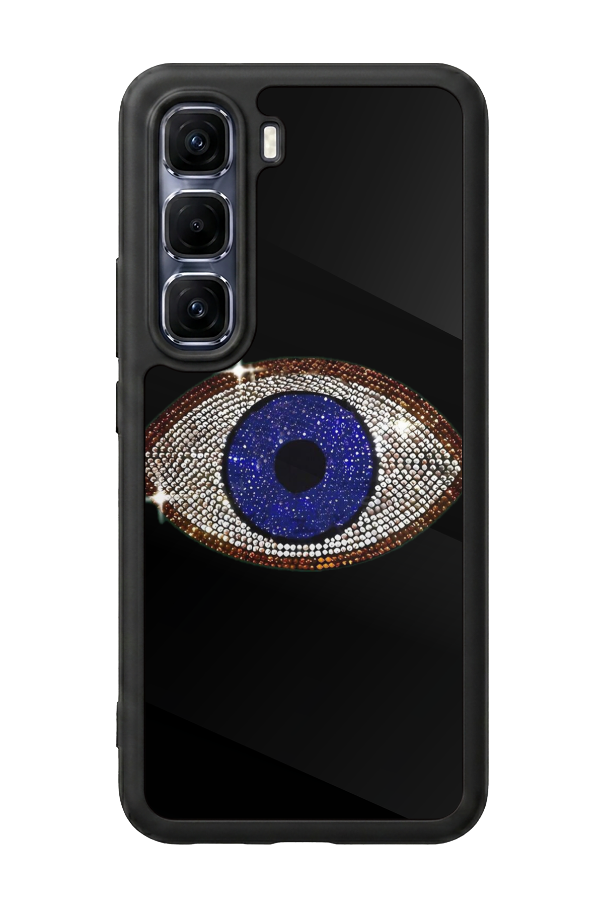 Infinix Hot 60 Pro Plus Uyumlu Nazar Tasarımlı Glossy Premium Kılıf