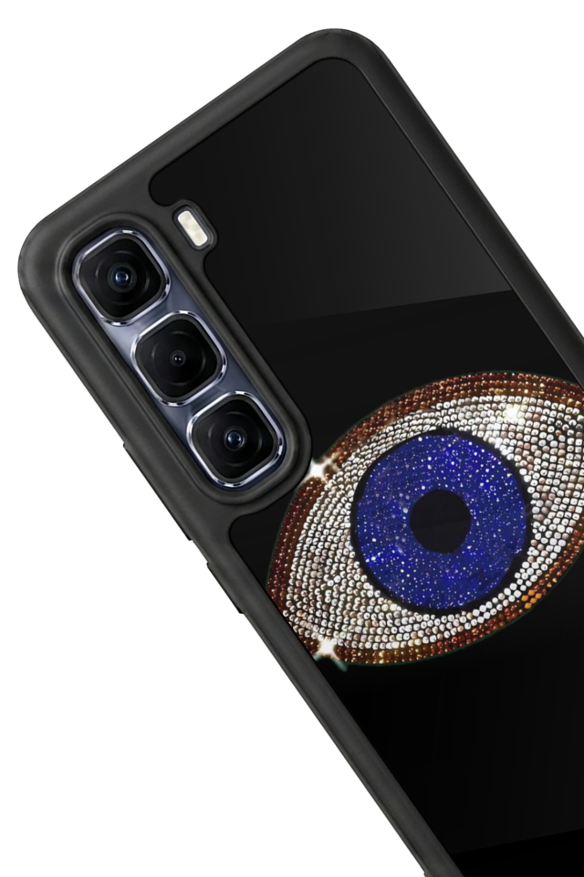 Infinix Hot 60 Pro Plus Uyumlu Nazar Tasarımlı Glossy Premium Kılıf