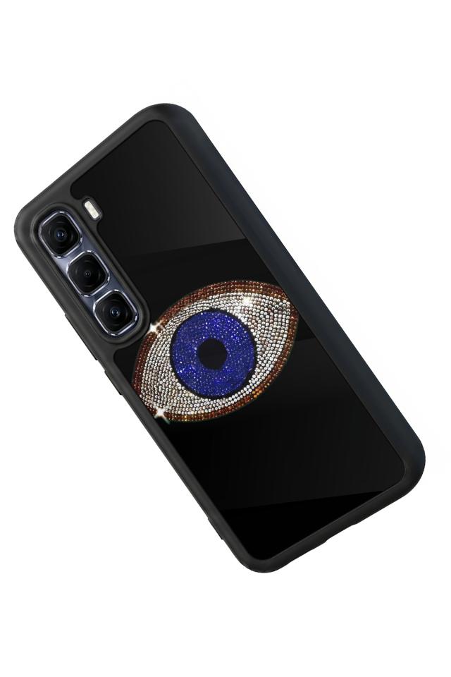 Infinix Hot 60 Pro Plus Uyumlu Nazar Tasarımlı Glossy Premium Kılıf