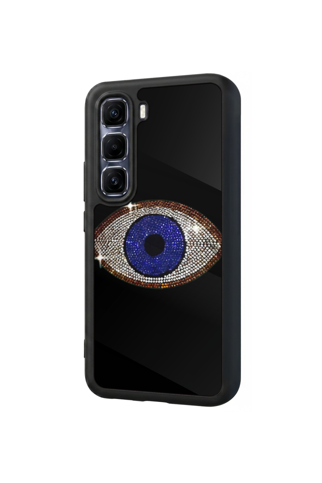 Infinix Hot 60 Pro Plus Uyumlu Nazar Tasarımlı Glossy Premium Kılıf