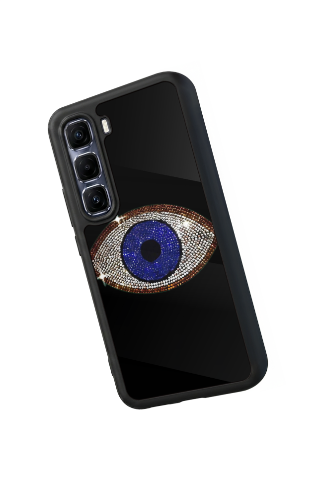Infinix Hot 60 Pro Plus Uyumlu Nazar Tasarımlı Glossy Premium Kılıf