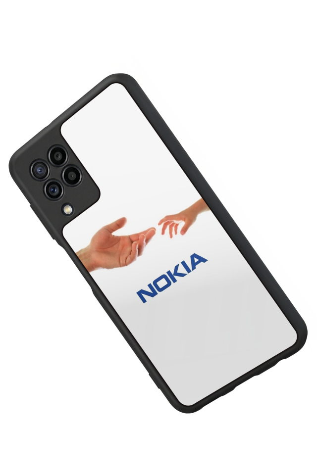 Samsung Galaxy M22 Uyumlu Nokia Tasarımlı Glossy Premium Kılıf