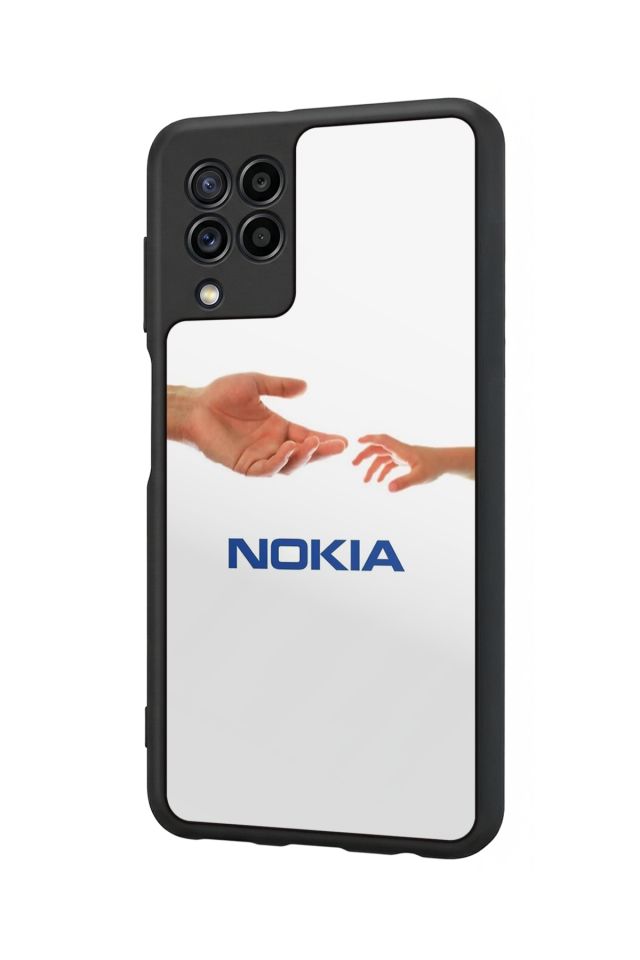 Samsung Galaxy M22 Uyumlu Nokia Tasarımlı Glossy Premium Kılıf
