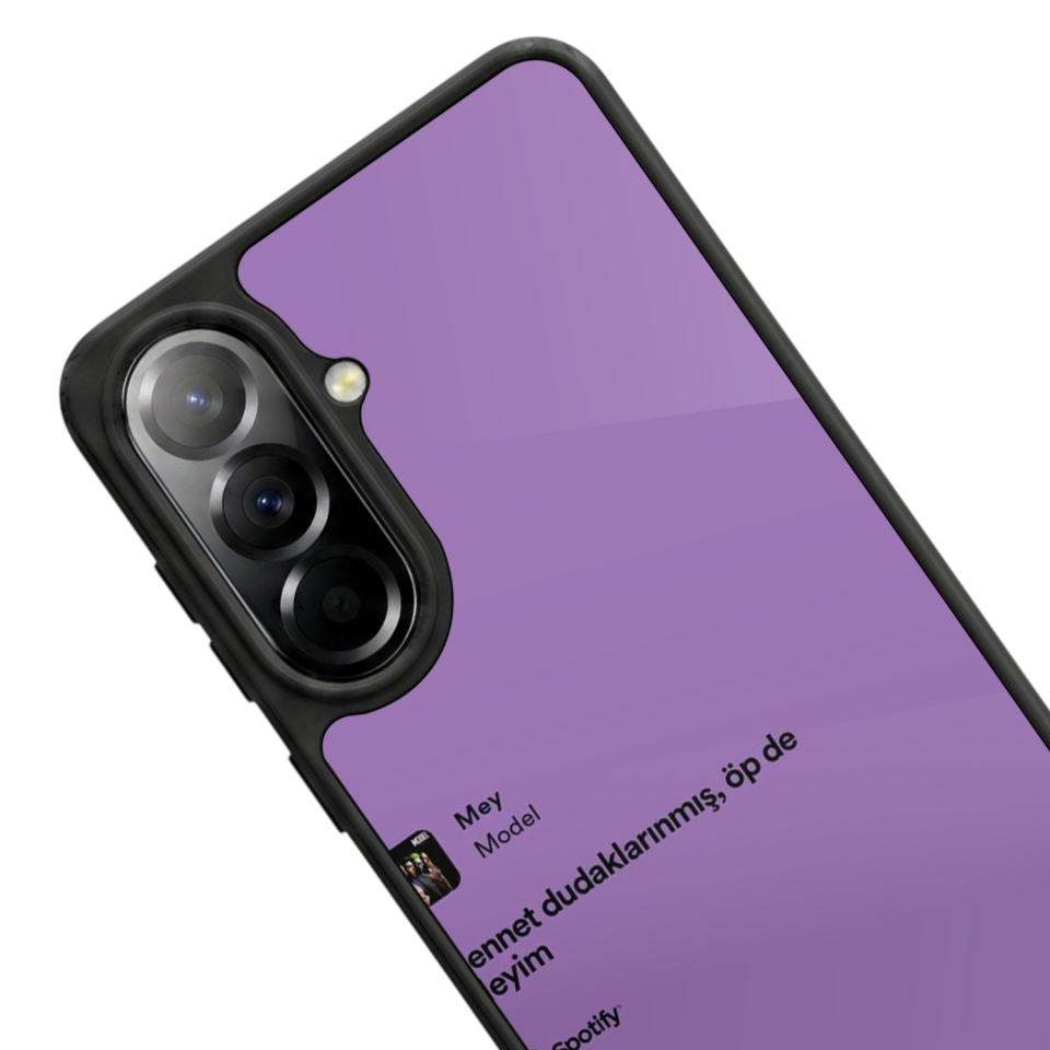 Samsung Galaxy A37 Uyumlu Sarki Sozleri Tasarımlı Glossy Premium Kılıf