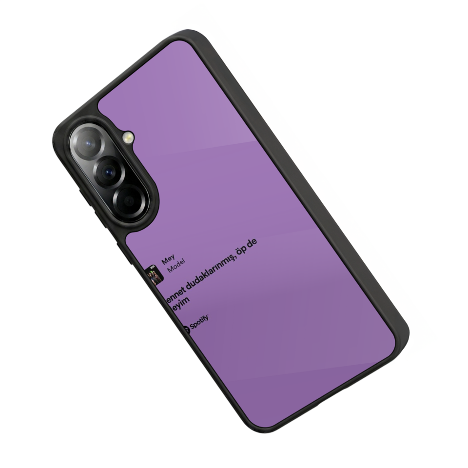 Samsung Galaxy A37 Uyumlu Sarki Sozleri Tasarımlı Glossy Premium Kılıf