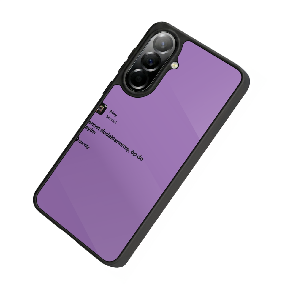 Samsung Galaxy A37 Uyumlu Sarki Sozleri Tasarımlı Glossy Premium Kılıf