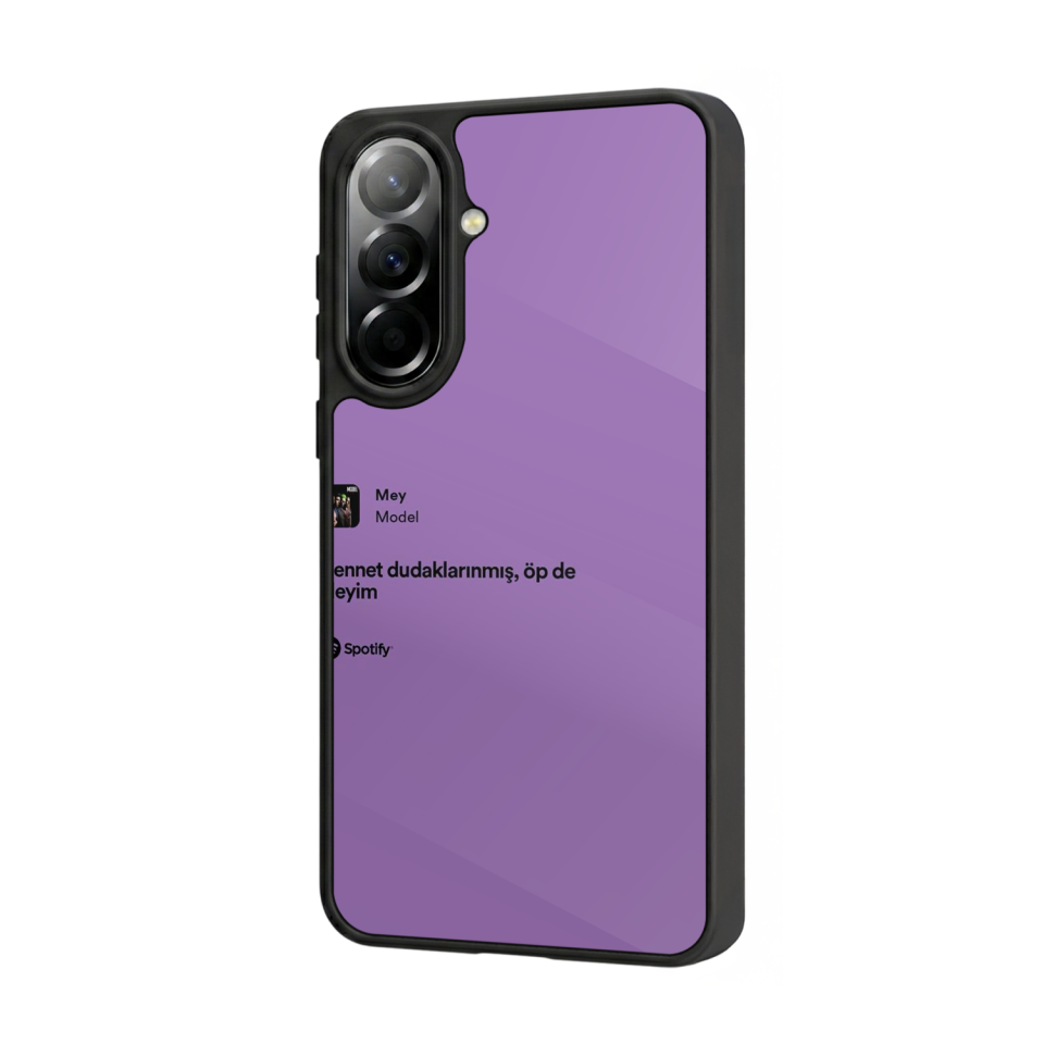 Samsung Galaxy A37 Uyumlu Sarki Sozleri Tasarımlı Glossy Premium Kılıf