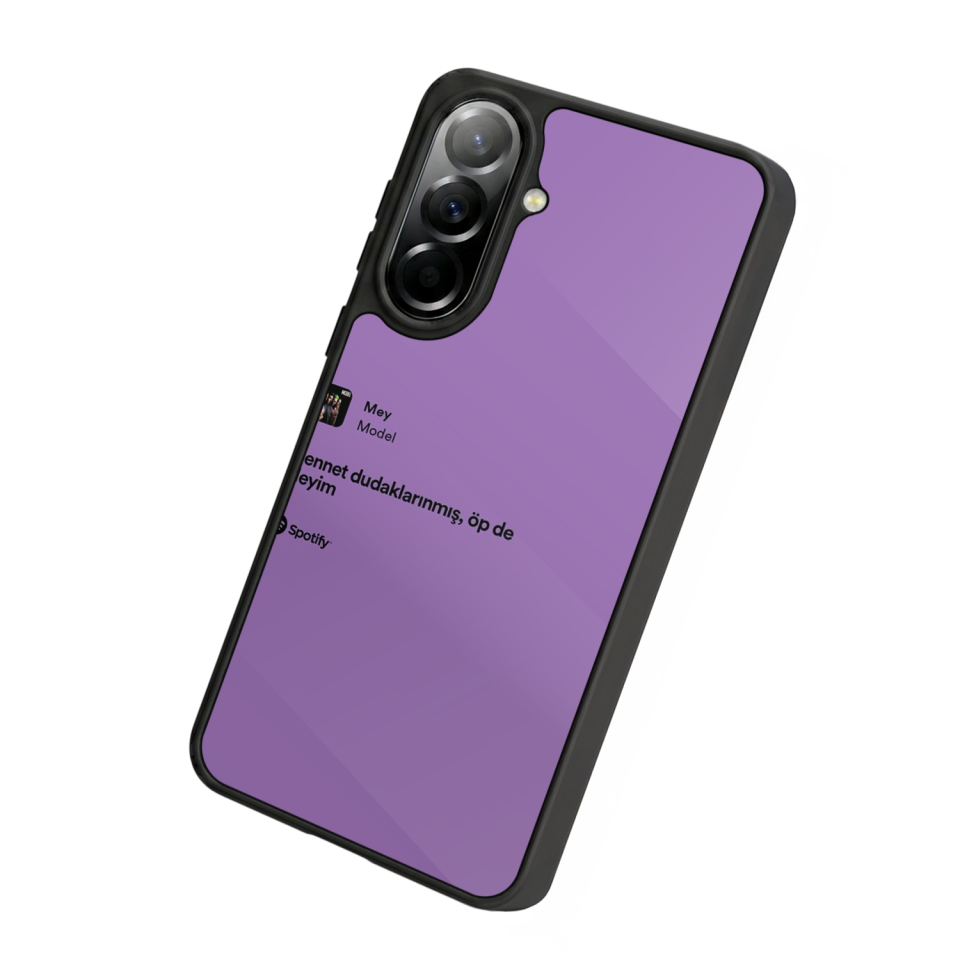 Samsung Galaxy A37 Uyumlu Sarki Sozleri Tasarımlı Glossy Premium Kılıf