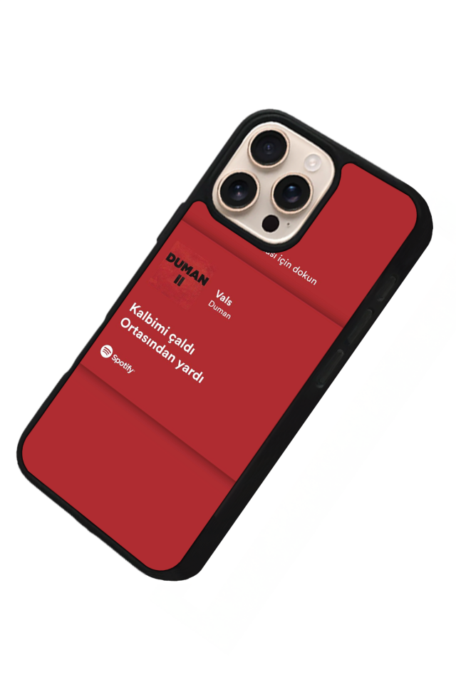 iPhone 14 Pro Uyumlu Sarki Sozleri Tasarımlı Glossy Premium Kılıf