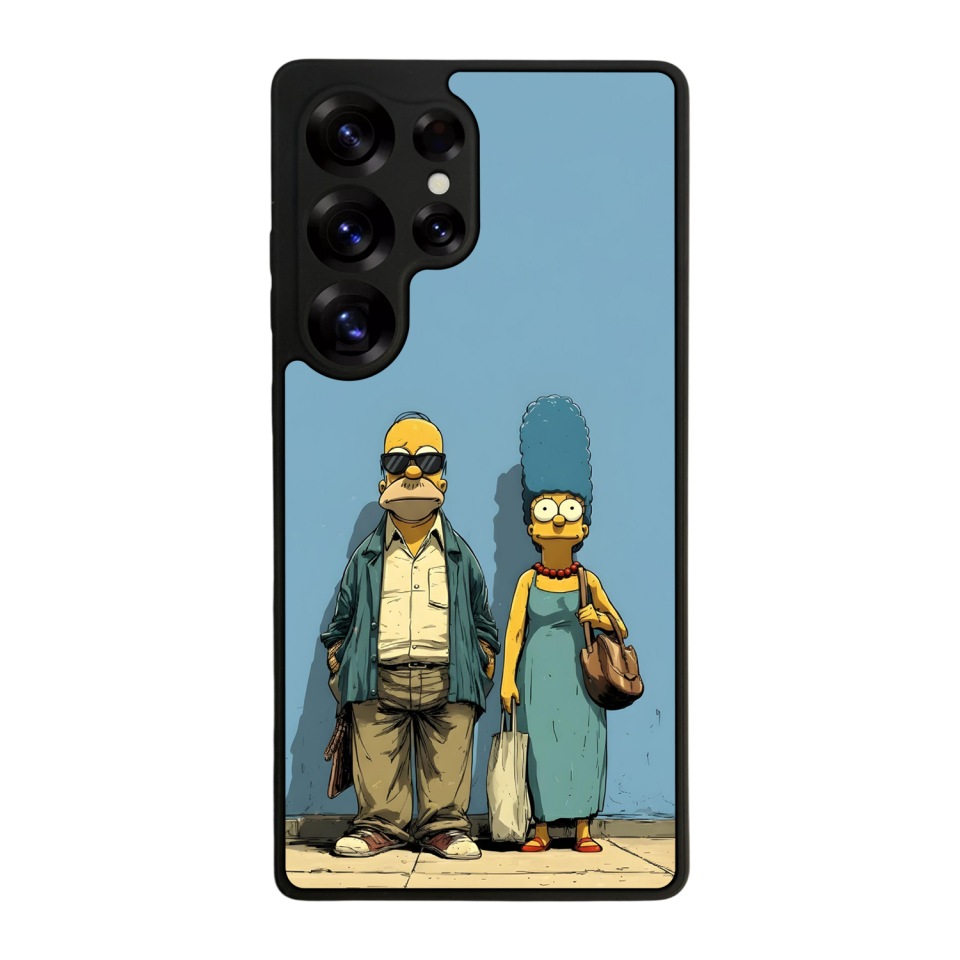 Samsung Galaxy S25 Ultra Uyumlu The Simpsons Tasarımlı Glossy Premium Kılıf