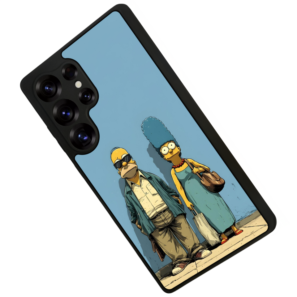 Samsung Galaxy S25 Ultra Uyumlu The Simpsons Tasarımlı Glossy Premium Kılıf
