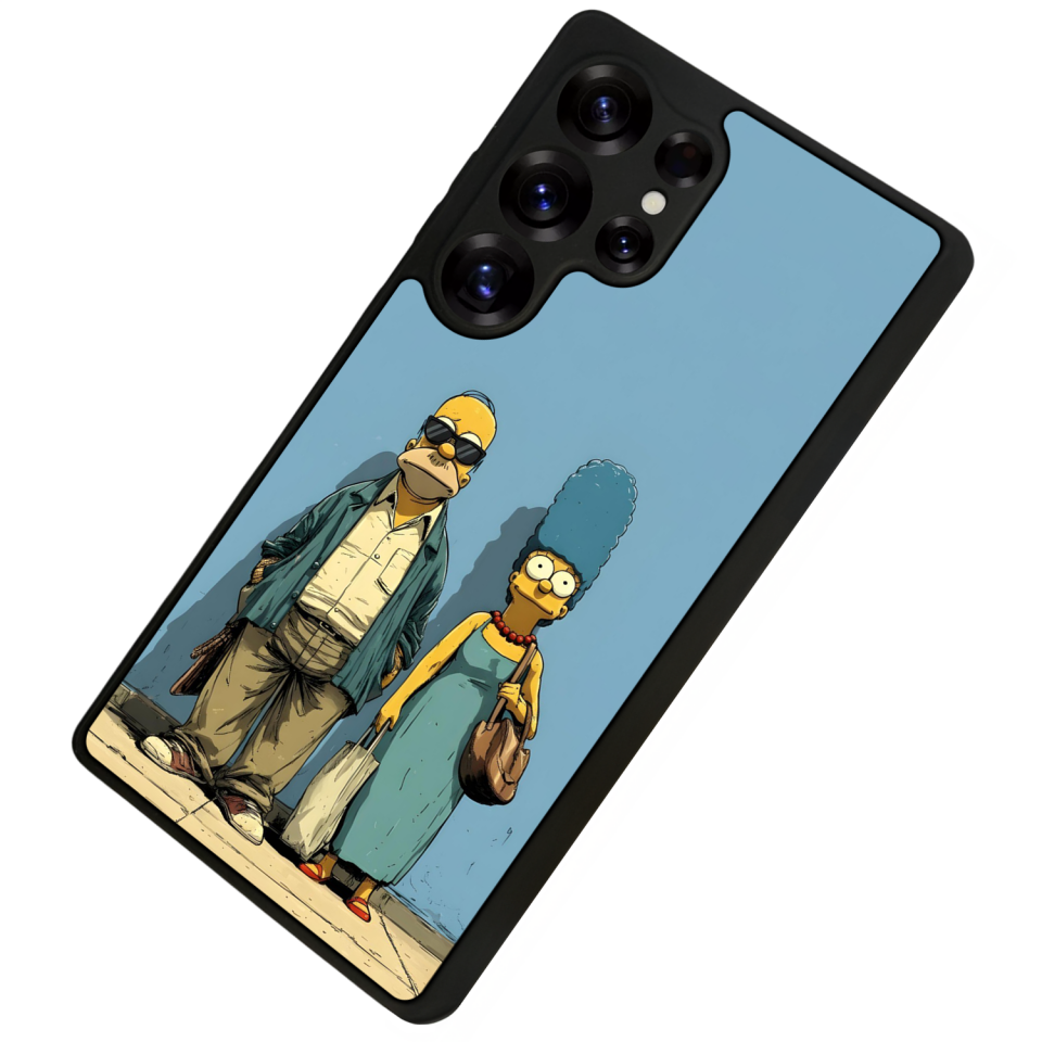 Samsung Galaxy S25 Ultra Uyumlu The Simpsons Tasarımlı Glossy Premium Kılıf