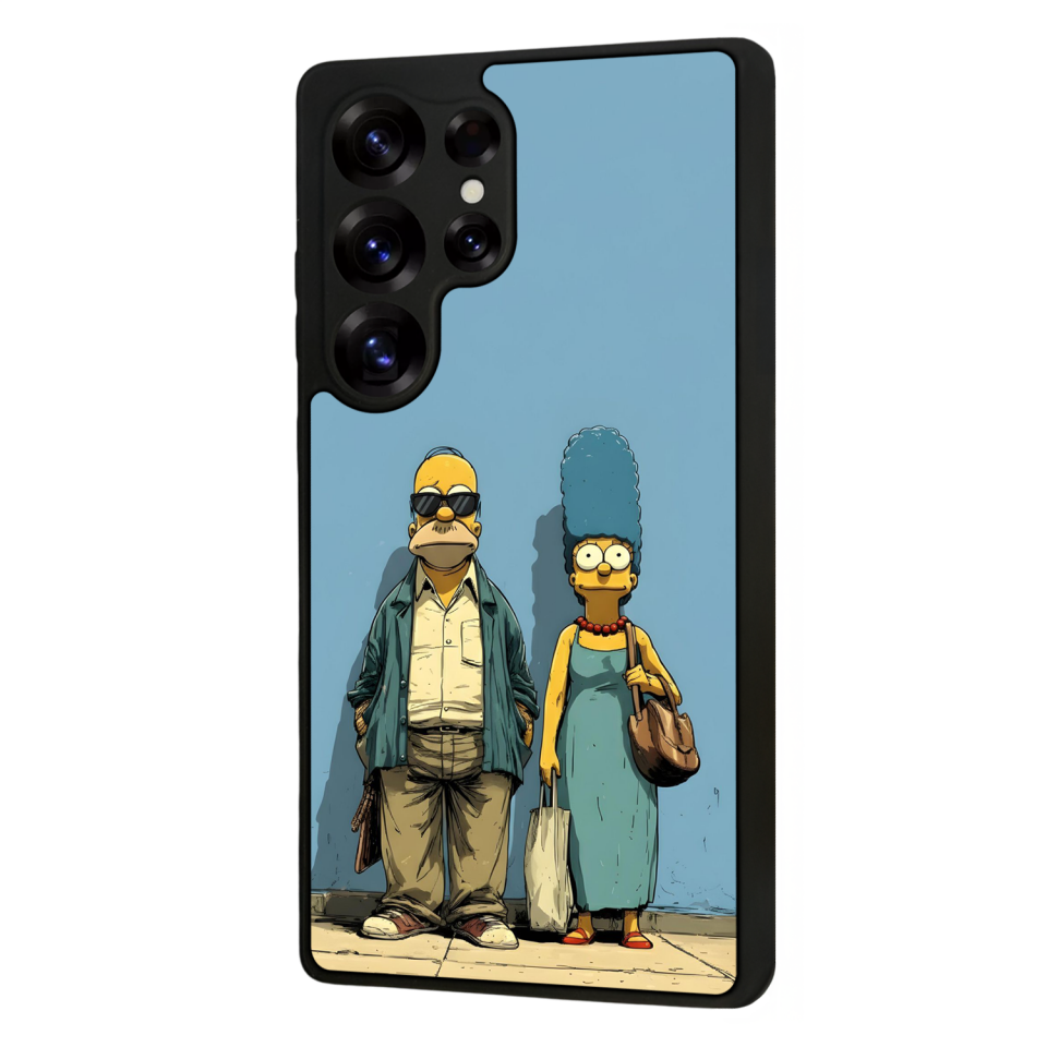 Samsung Galaxy S25 Ultra Uyumlu The Simpsons Tasarımlı Glossy Premium Kılıf