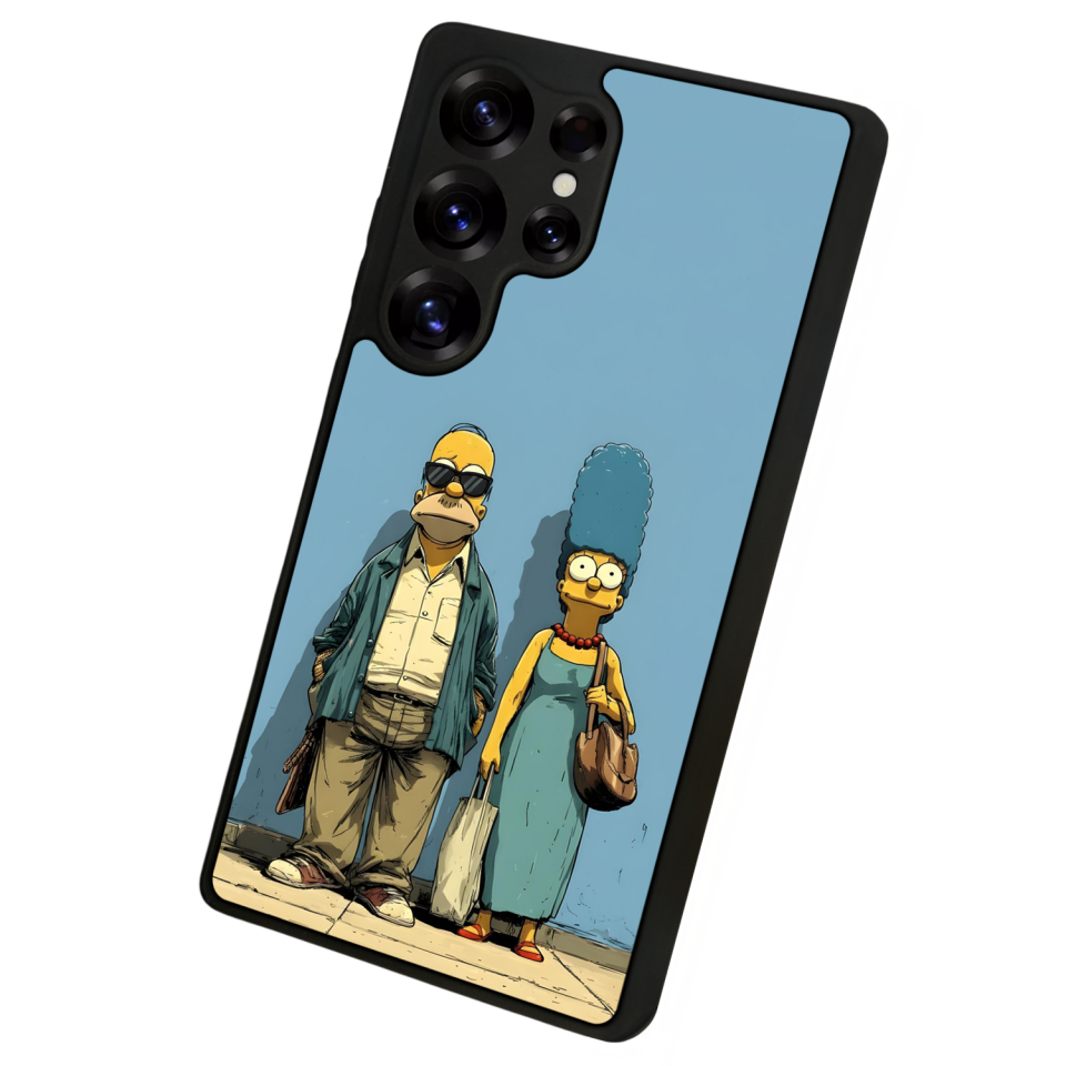 Samsung Galaxy S25 Ultra Uyumlu The Simpsons Tasarımlı Glossy Premium Kılıf
