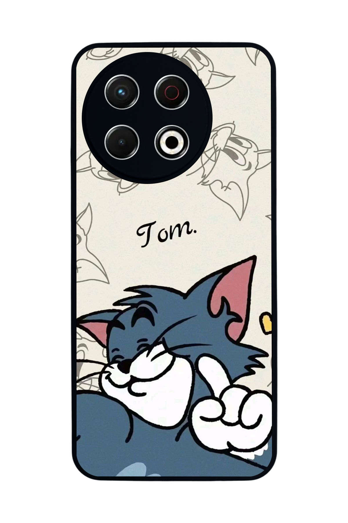 Tecno Spark 30 Pro Uyumlu Tom And Jerry Tasarımlı Glossy Premium Kılıf