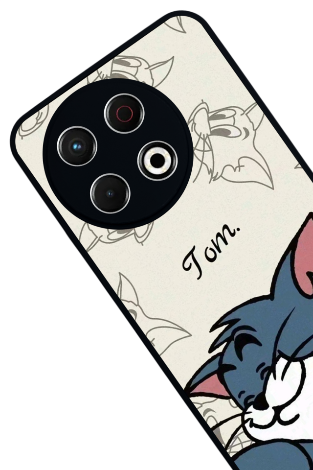 Tecno Spark 30 Pro Uyumlu Tom And Jerry Tasarımlı Glossy Premium Kılıf