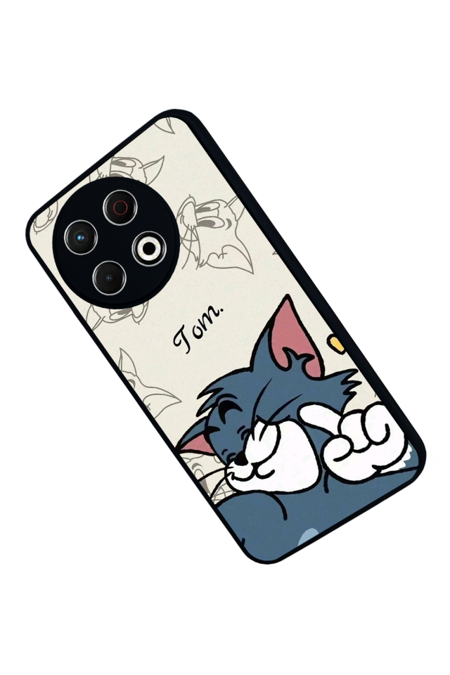Tecno Spark 30 Pro Uyumlu Tom And Jerry Tasarımlı Glossy Premium Kılıf