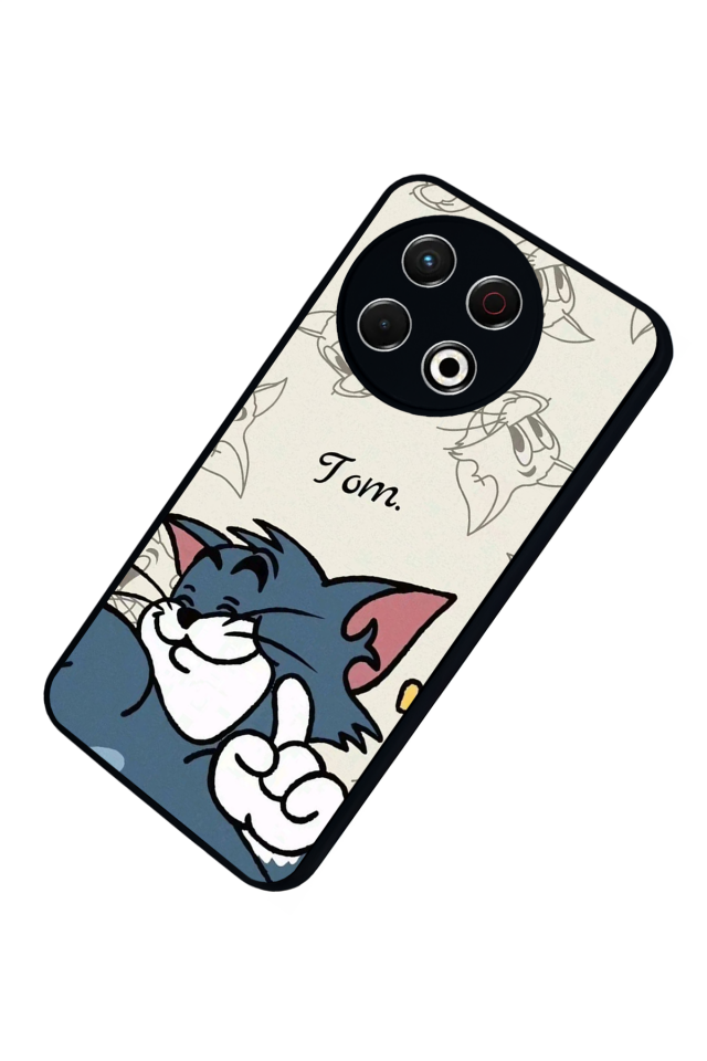Tecno Spark 30 Pro Uyumlu Tom And Jerry Tasarımlı Glossy Premium Kılıf