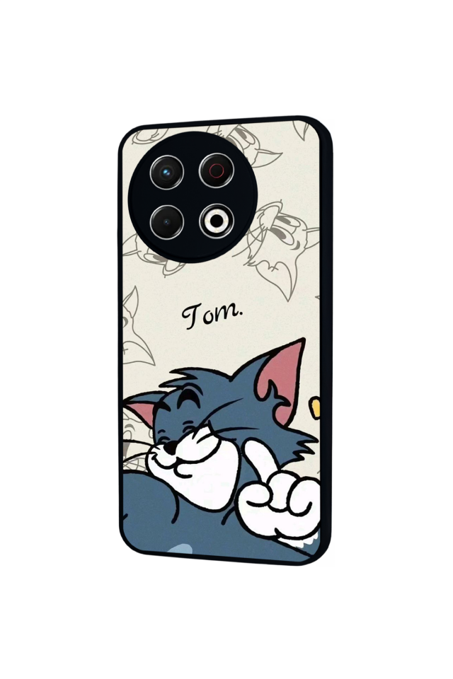 Tecno Spark 30 Pro Uyumlu Tom And Jerry Tasarımlı Glossy Premium Kılıf