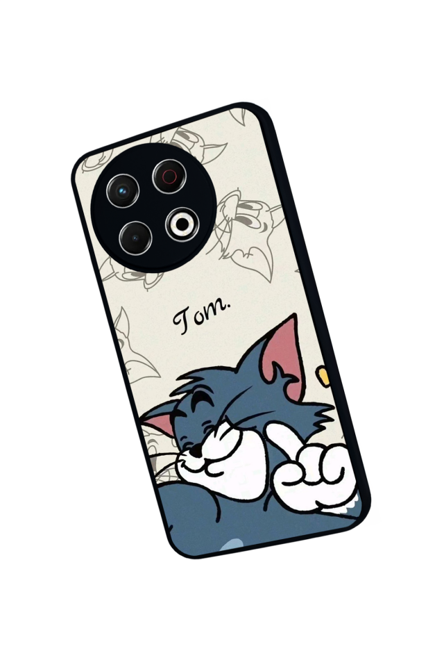 Tecno Spark 30 Pro Uyumlu Tom And Jerry Tasarımlı Glossy Premium Kılıf