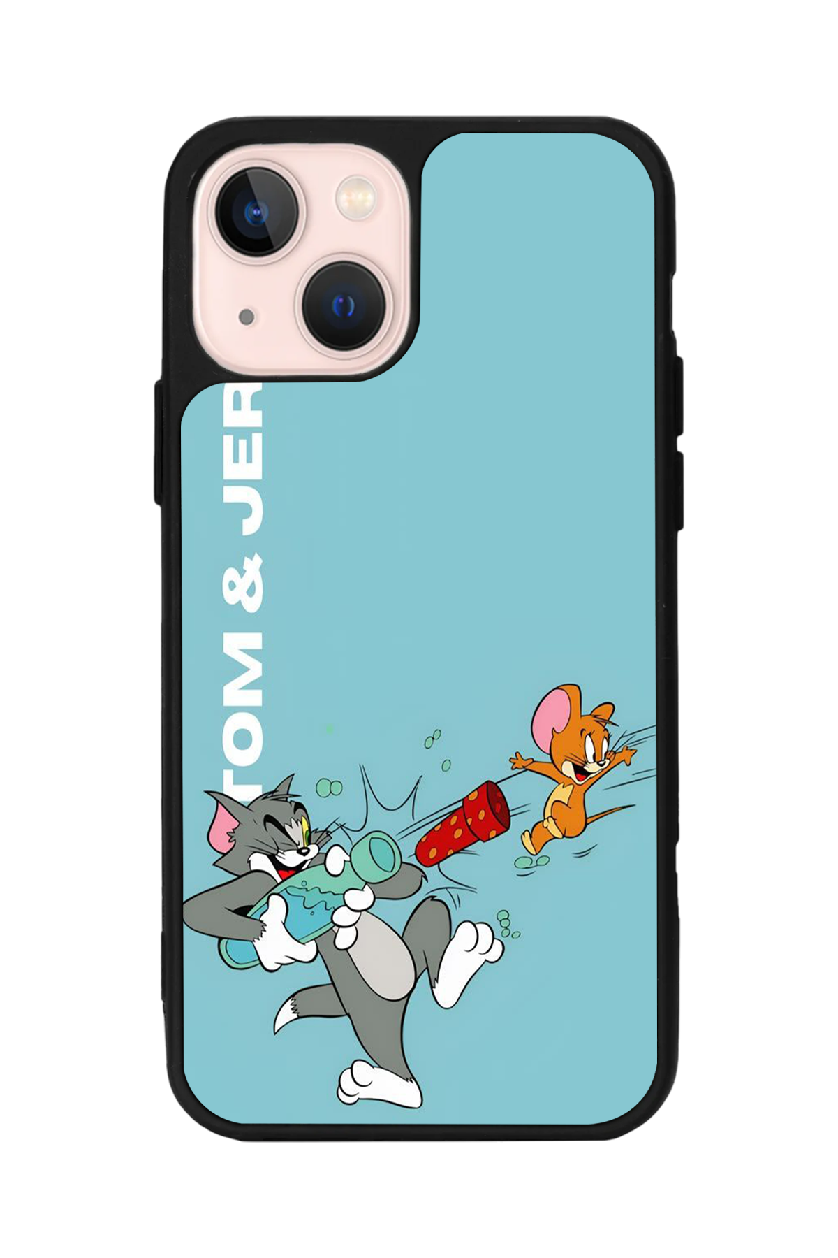 iPhone 15 Plus Uyumlu Tom And Jerry Tasarımlı Glossy Premium Kılıf