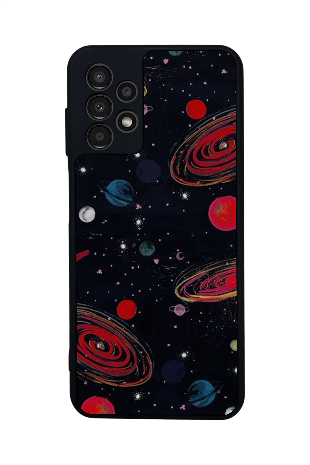 Samsung Galaxy A13 Uyumlu Uzay Tasarımlı Glossy Premium Kılıf