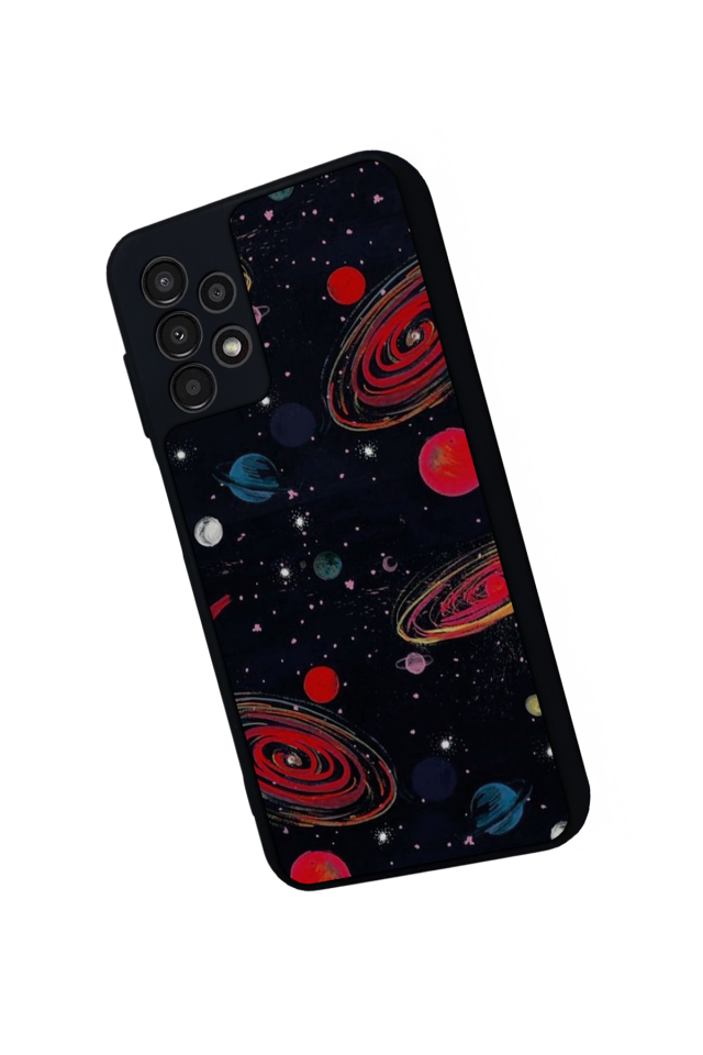 Samsung Galaxy A13 Uyumlu Uzay Tasarımlı Glossy Premium Kılıf