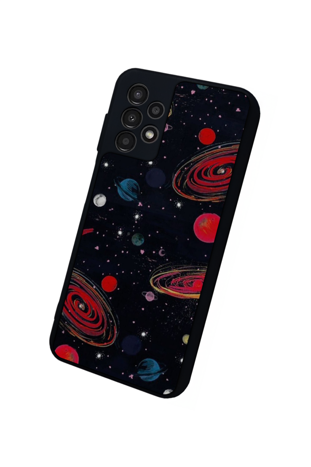 Samsung Galaxy A13 Uyumlu Uzay Tasarımlı Glossy Premium Kılıf