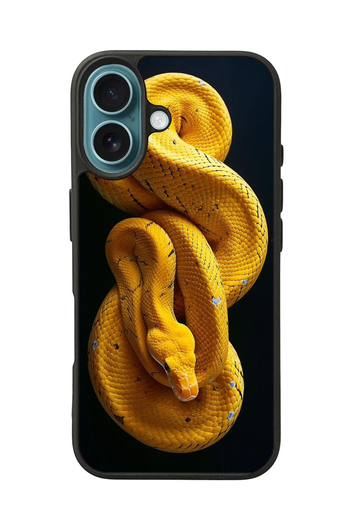 iPhone 16 Uyumlu Yılan Tasarımlı Glossy Premium Kılıf