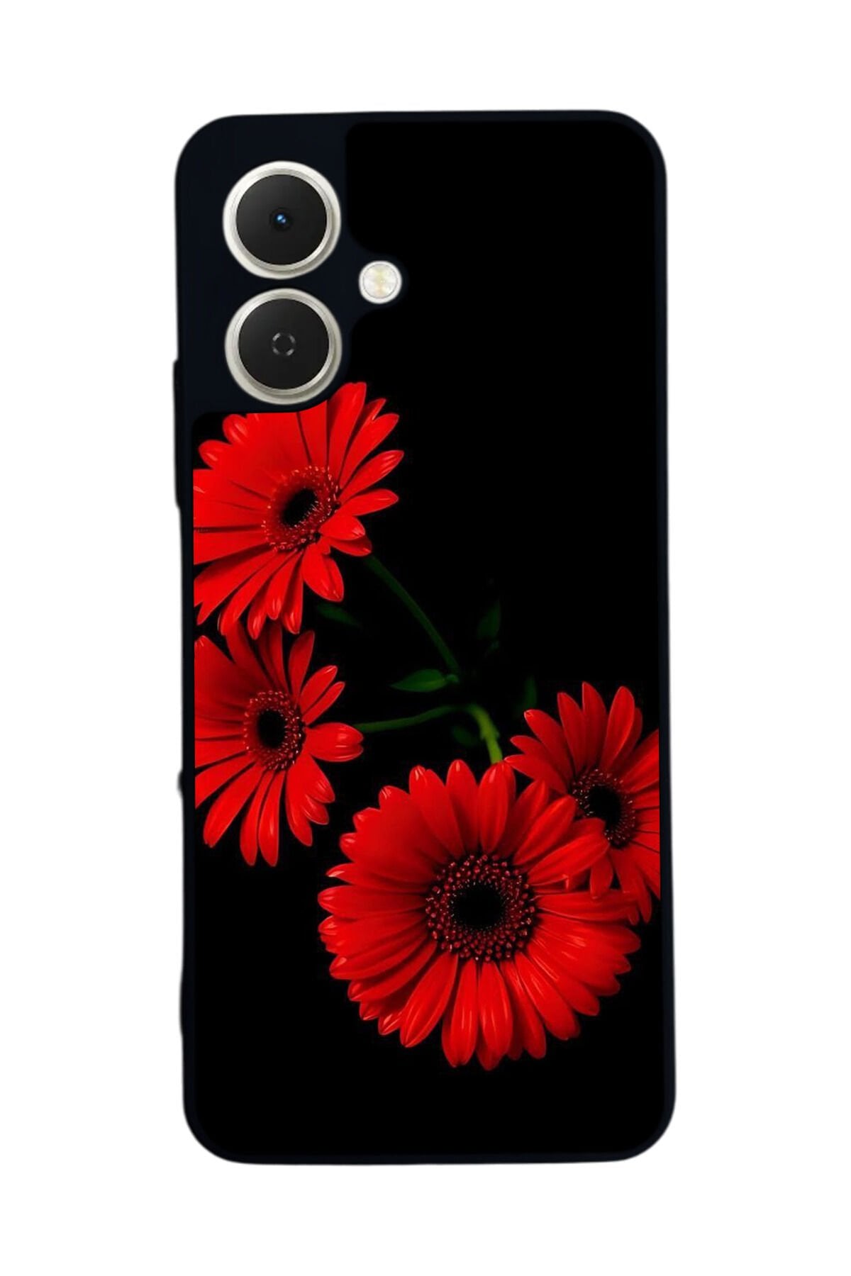 Tecno Spark GO 2 Uyumlu Cicek Tasarımlı Glossy Premium Kılıf