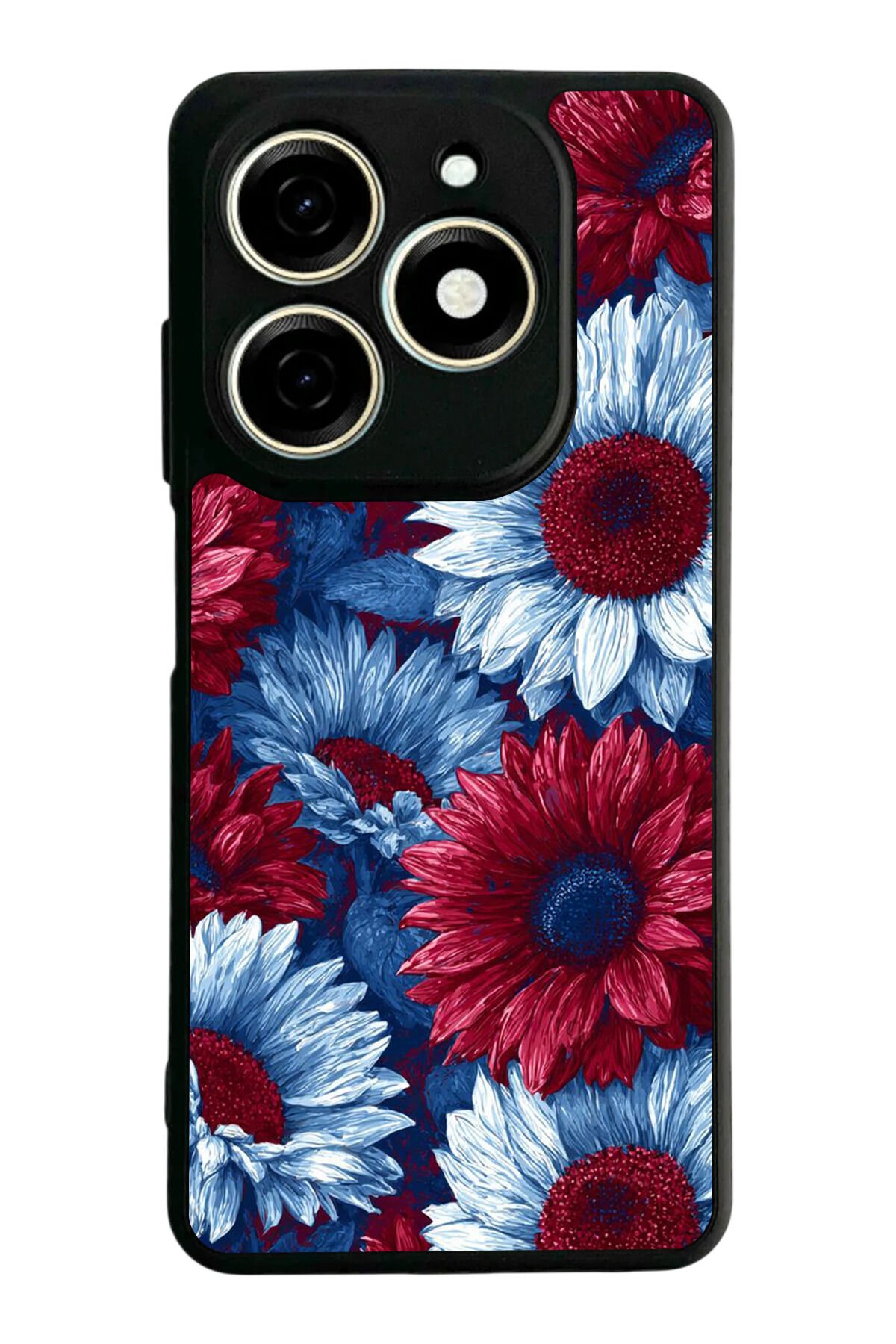 Infınıx Smart 8 Pro Uyumlu Cicek Tasarımlı Glossy Premium Kılıf